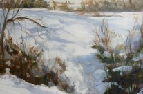 Sentier dans la neige