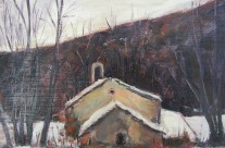 Notre Dame de Lure sous la neige