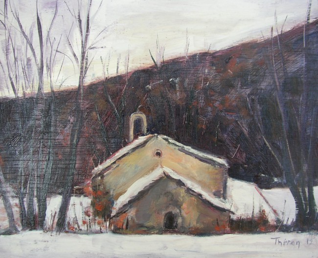 Notre Dame de Lure sous la neige