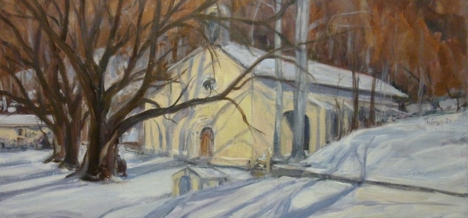 Notre Dame de Lure sous la neige